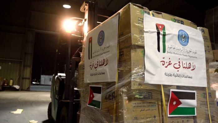 القوات المسلحة الاردنية والهيئة الخيرية الأردنية الهاشمية تسيران ثاني أيام العيد 100 شاحنة مساعدات جديدة لغزة
