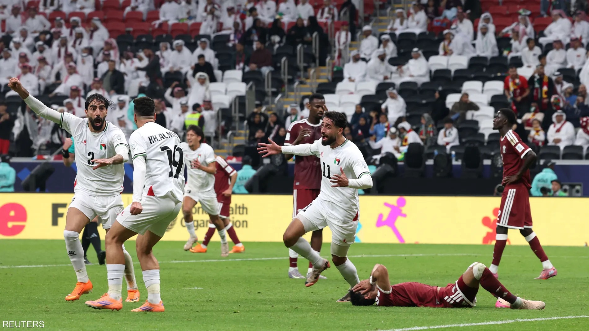 الفدائي يكمل فرحة افتتاح كاس العرب بفوزه على قطر