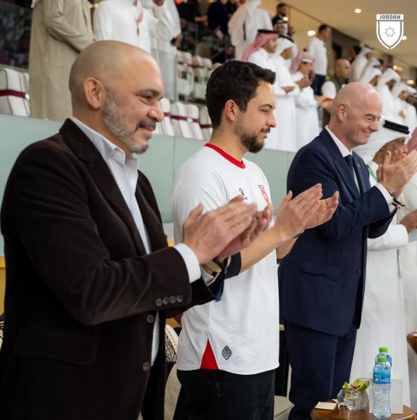 ولي العهد لجماهير الأردن: التشجيع من البداية حتى صافرة النهاية