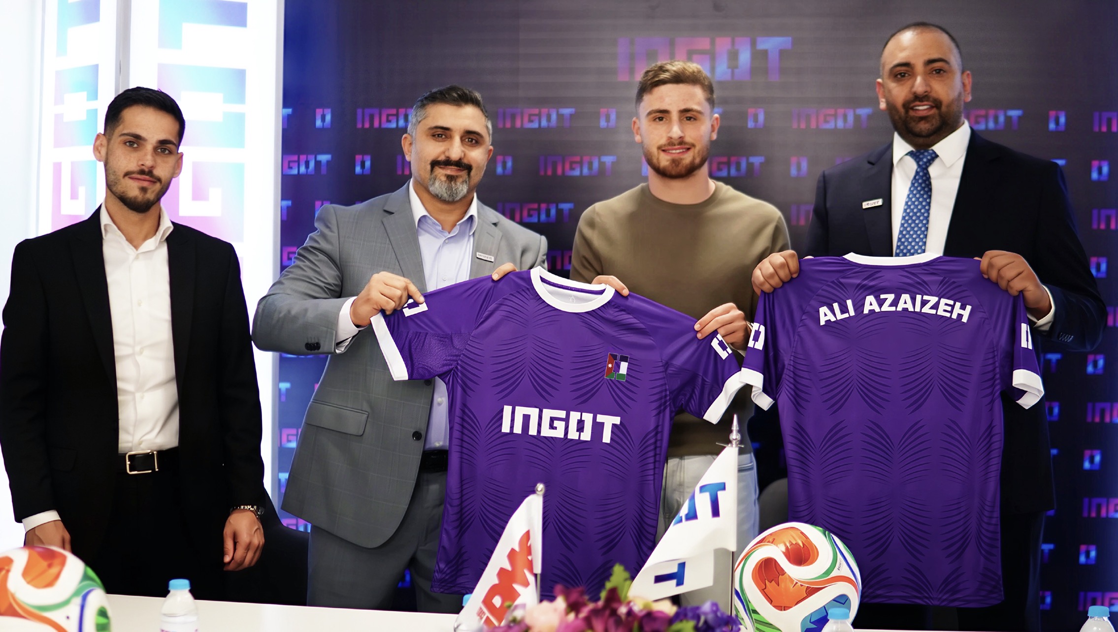 إنجوت تُوقّع اتفاقية جديدة مع نجم المنتخب الأردني علي عزايزة احتفاءً بوصول النشامى إلى العالمية
