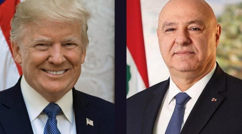  ترامب يبلغ الرئيس اللبناني بوقف إطلاق النار خلال ساعات