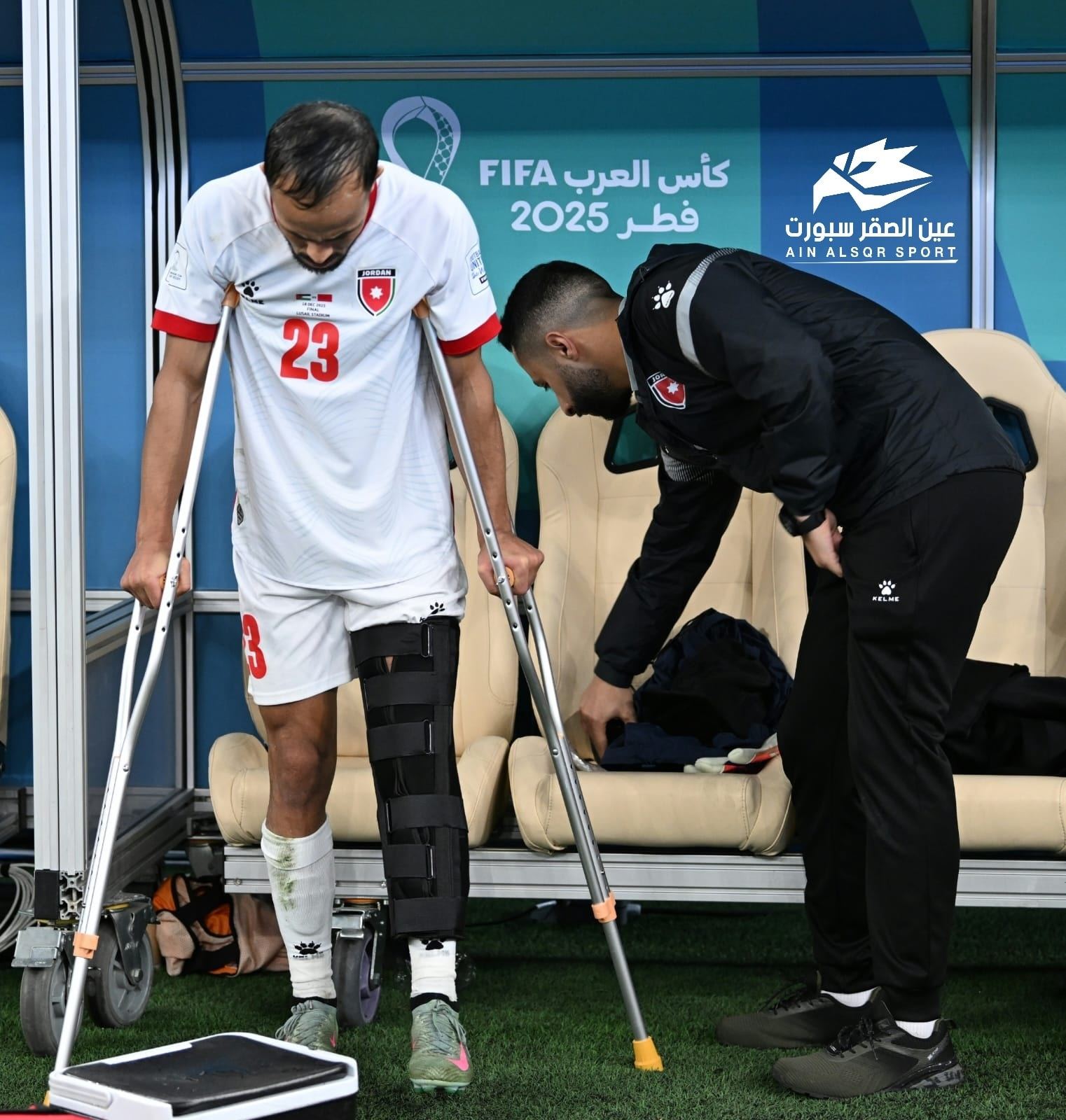 ولي العهد يطمئن على صحة لاعب النشامى أدهم القرشي 