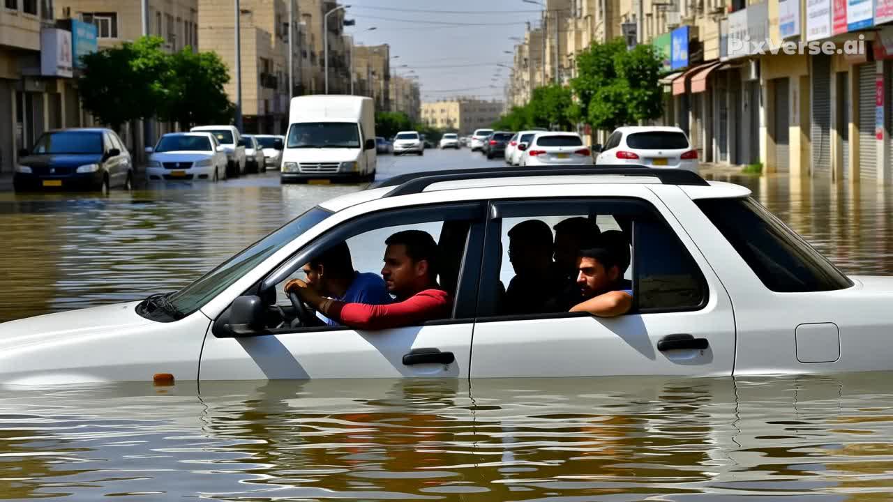 الأمن العام : تجنبوا أماكن تشكل  السيول وتجمع مياه الأمطار
