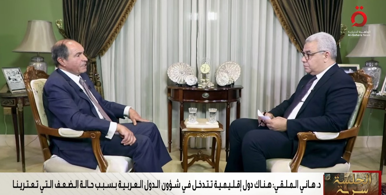 هاني الملقي لـ "القاهرة الإخبارية": السردية الإسرائيلية واحدة مهما اختلف قادة الحكومات ..  والتعويل على الانتخابات لن يحقق مصالح العرب